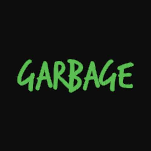 Preview for Garbage-text-black-background-text-style-template-589c8