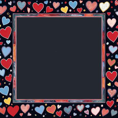 Preview for Colorful-heart-frame-template-love-frame-502ae