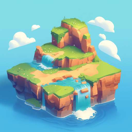 Preview for Floating-island-3d-art-tropical-tiny-template-8a0d8