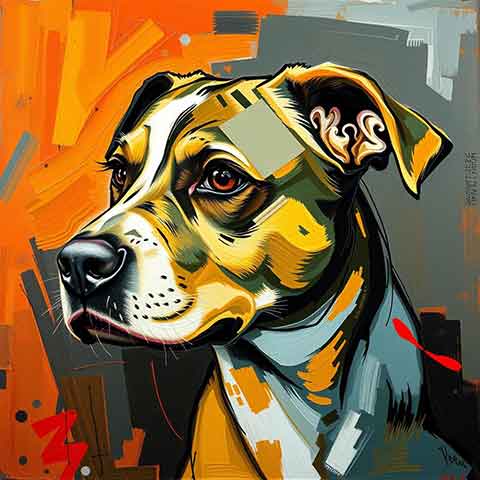 Preview for Abstract-dog-portrait-art-aiold-template-aad52