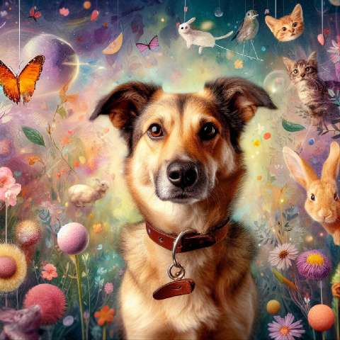 Preview for Whimsical Dog Portrait Design Template