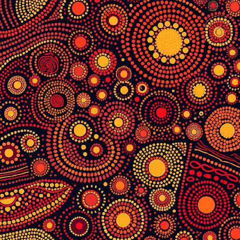 Preview for Aboriginal-dot-painting-art-aiunique-template-6801f