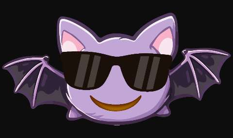 Preview for Cool-purple-bat-character-emoji-halloween-template-e163c