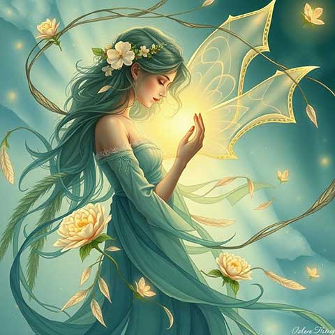 Preview for Enchanted-fairy-golden-wings-aifeatured-template-fe659