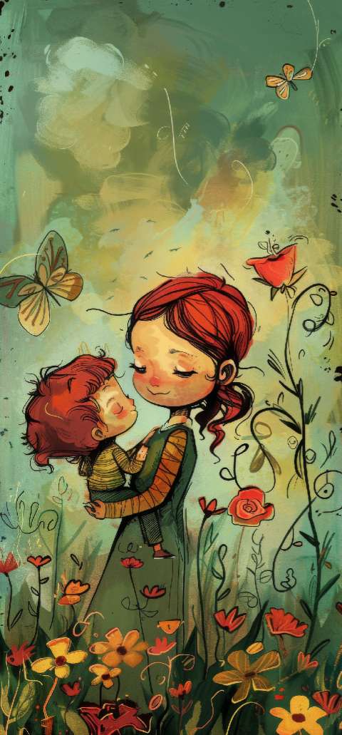 Preview for Mother And Child Garden Template
