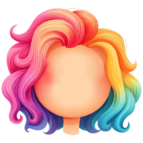 Preview for Rainbow-hair-illustration-emoji-human-template-750ce