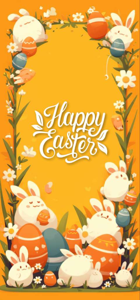 Preview for Happy-easter-greeting-card-easter-phone-template-23dfb