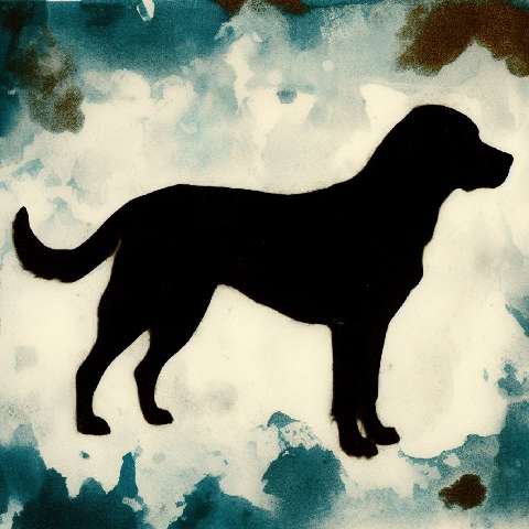 Preview for Dog-silhouette-watercolor-art-aiold-template-6e3ac