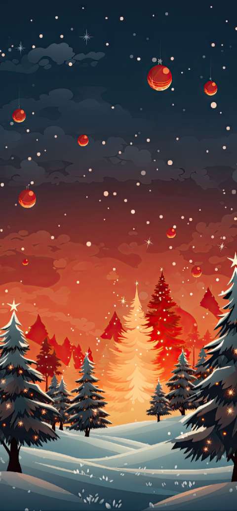 Preview for Winter-christmas-landscape-christmas-phone-template-2fb8c