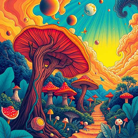 Preview for Fantasy-mushroom-landscape-art-aiunique-template-a469e