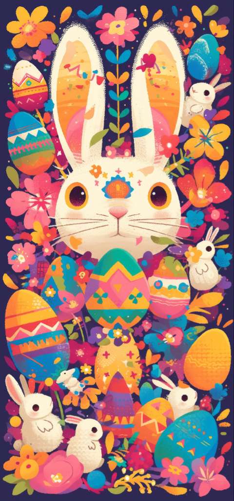 Preview for Easter-bunny-illustration-easter-phone-template-a68cb