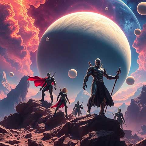 Preview for Cosmic-warriors-rocky-terrain-aiunique-template-15d04