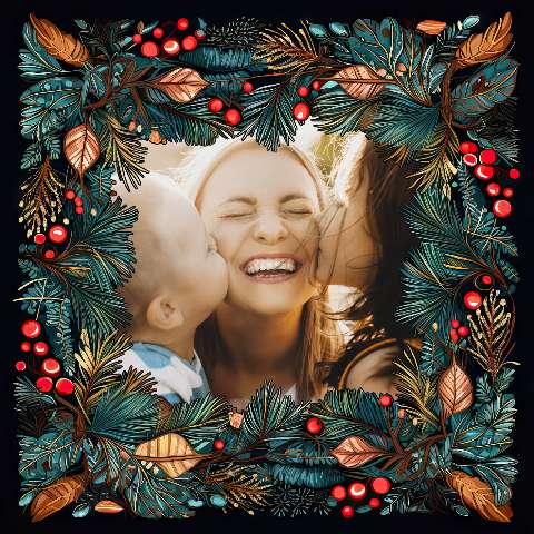 Preview for Heartwarming-holiday-family-moment-christmas-frame-template-e99fc