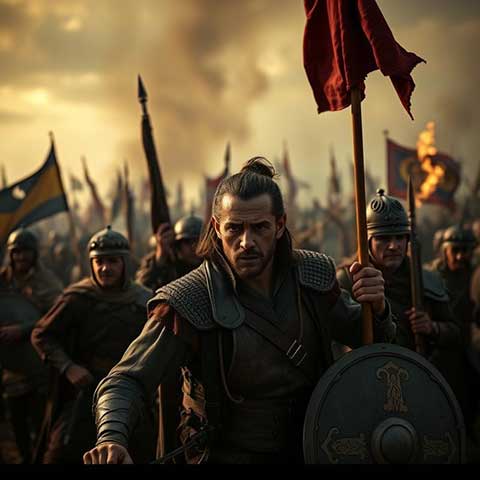 Preview for Medieval-warrior-battle-scenes-aiphotography-template-e58f6