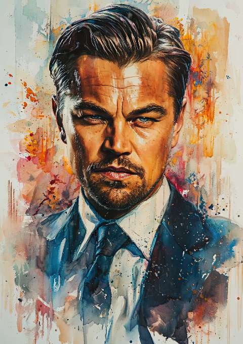 Preview for Watercolor-portrait-man-suit-celebrities-template-d11ad