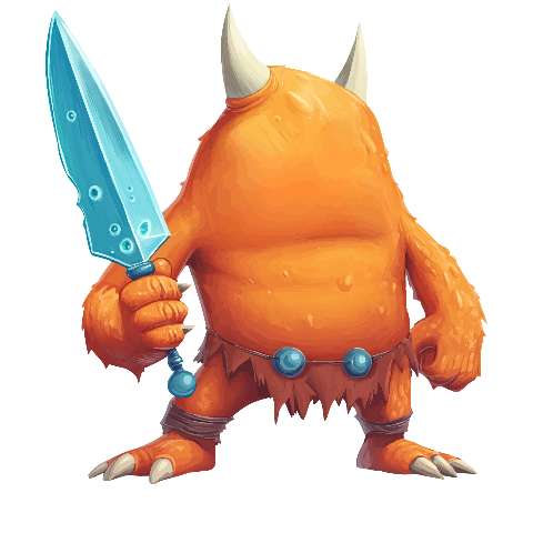 Preview for Fantasy-orange-troll-character-character-monster-template-455a0