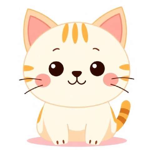 Preview for Cute-cartoon-cat-illustration-aiappiconstyle-template-c094e