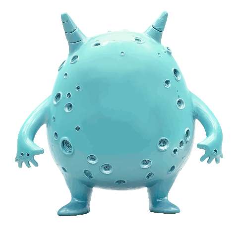 Preview for Ceramic Monster Figurine Design Template