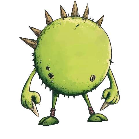Preview for Spiky-green-monster-illustration-ugly-monster-template-cbdc6