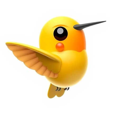 Preview for 3d-yellow-bird-illustration-aiemojianimals-template-f72d8