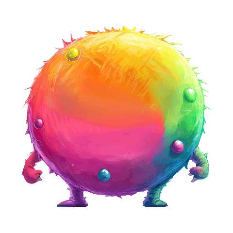 Preview for Rainbow-creature-illustration-colorful-monster-template-30cb6