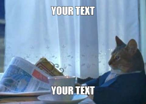 Preview for Suited-cat-reading-newspaper-meme-cat-template-72e25