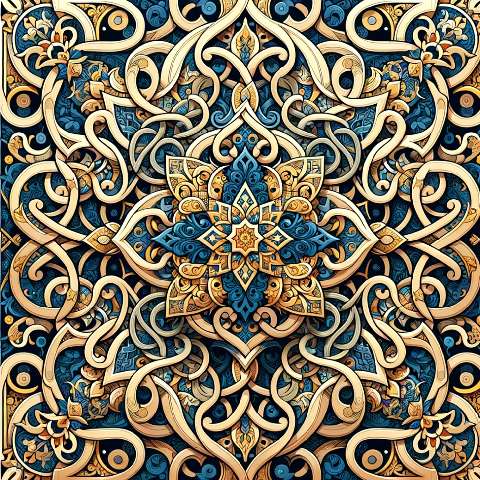 Preview for Intricate Islamic Pattern Design Template