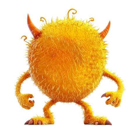 Preview for Yellow-furry-monster-colorful-monster-template-8504f