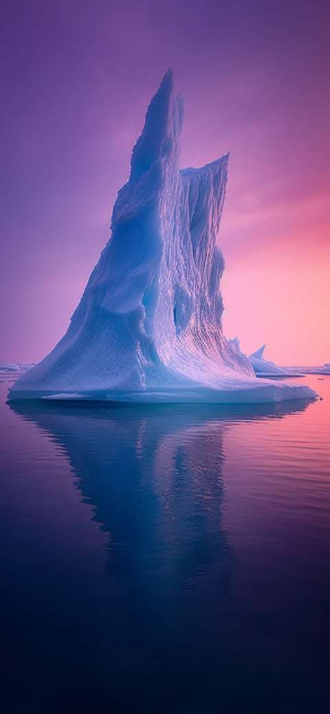 Preview for Serene-arctic-iceberg-landscape-aiwallpaper-template-4eeb8