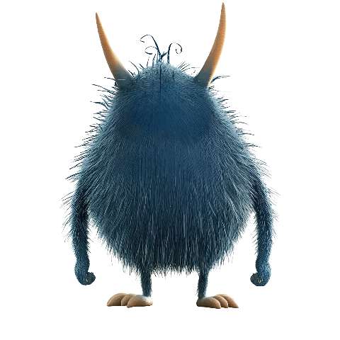 Preview for Blue-furry-monster-dark-monster-template-b8de9