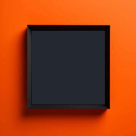 Preview for Black-frame-orange-background-classic-frame-template-46fab