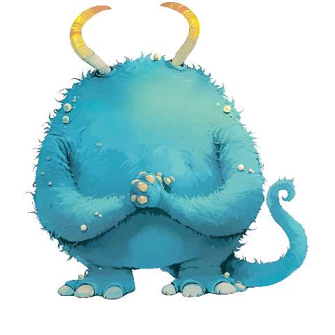 Preview for Fantasy-blue-creature-illustration-large-monster-template-09806