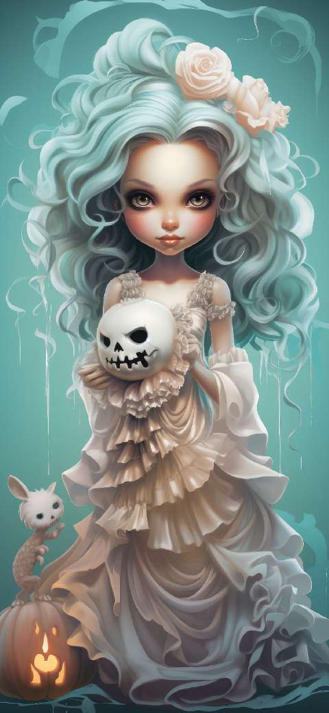 Preview for Halloween-girl-illustration-halloween-phone-template-c20b2