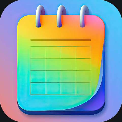 Preview for Colorful Calendar App Icon Template