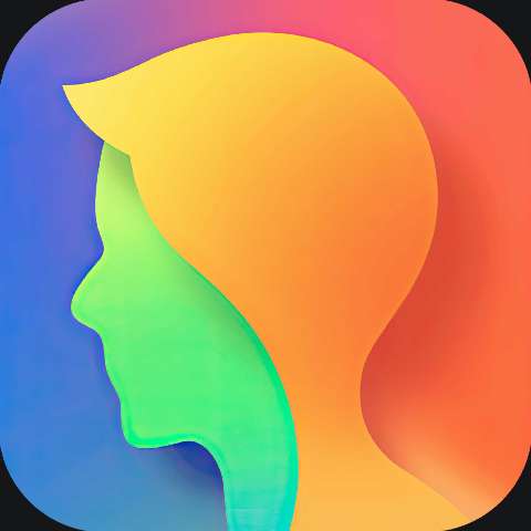 Preview for Rainbow Silhouette App Icon Template