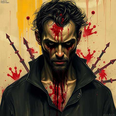 Preview for Bloody-man-portrait-art-aistylized-template-ad3cd