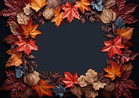 Preview for Autumn-leaves-frame-fall-frame-template-7d134
