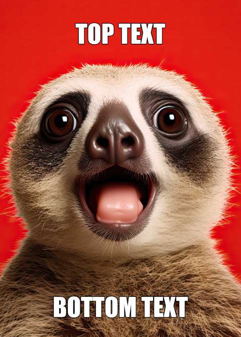 Preview for Surprised-sloth-meme-template-meme-animal-b388a