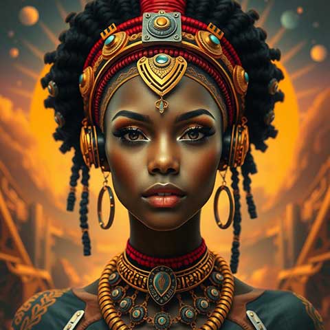 Preview for African-queen-portrait-art-aistylized-template-b9cf9