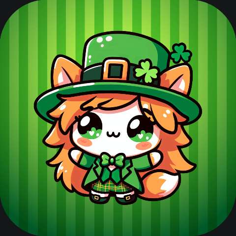 Preview for Lucky-cat-st-patricks-day-illustration-stpatappicon-template-4c4a5