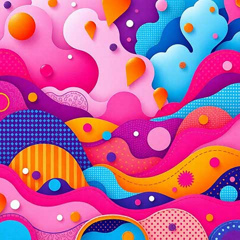 Preview for Vibrant-abstract-design-pattern-aiartstyle-template-7038b