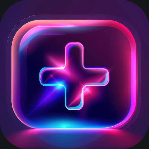 Preview for Neon-plus-icon-design-health-app-template-56650