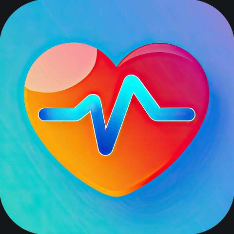 Preview for Heart Health Monitor App Icon Template