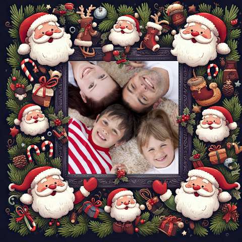 Preview for Christmas-family-photo-frame-christmas-frame-template-91704