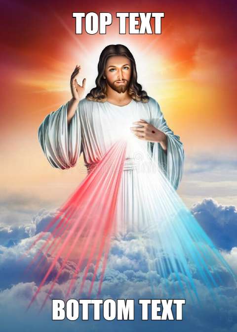 Preview for Jesus-christ-divine-beams-meme-celebrity-template-97d89