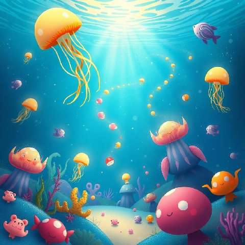 Preview for Cartoon-underwater-world-aiunique-template-84ee9