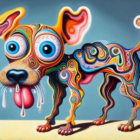 Preview for Psychedelic-dog-art-aiold-template-06b49
