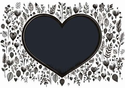 Preview for Floral-heart-design-love-frame-template-81c21