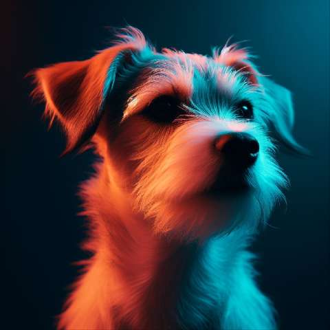 Preview for Vibrant Canine Portrait Template