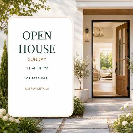 Preview for Open House Instagram Post Template